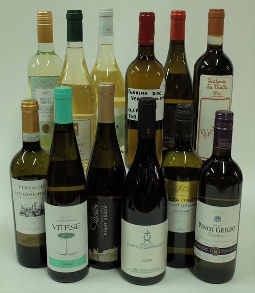 Italian White Wine: Abbazla Monte Oliveto Vernaccia di San Gimignano 2019; Colomba Bianca Vitese Grillo 2019; Valle Isarco Aristos Pinot Grigio 2018;...