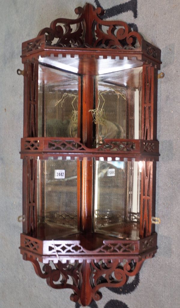 A modern hardwood three fold screen, depicting Continental ladies, indistinctly signed, 29/100, 200cm wide x 145cm high.