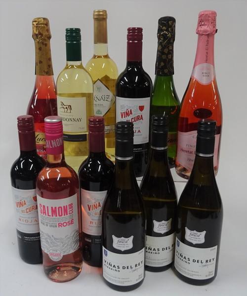 Spanish Mixed Case: Jaume Serra don Luciano Brut; Jaume Serra don Luciano Rosado; Heretat El Padruell Rosé Brut; Tesco Chardonnay 2018; Vina Arnaiz...