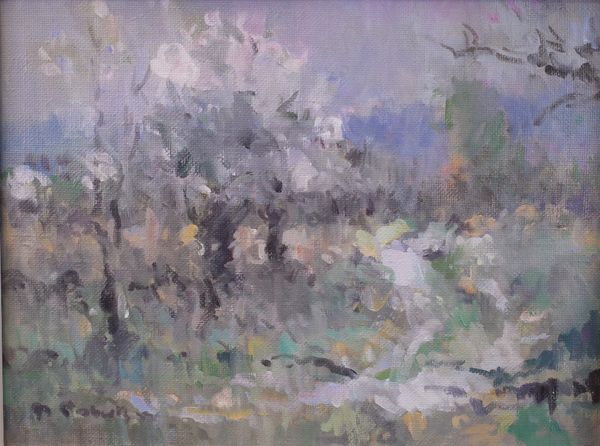 Philip Roberts (British, 20th Century), Blossoms in Provence, signed 'P Roberts' (lower left), oil on canvas, 29.5 x 39.5cm ARR