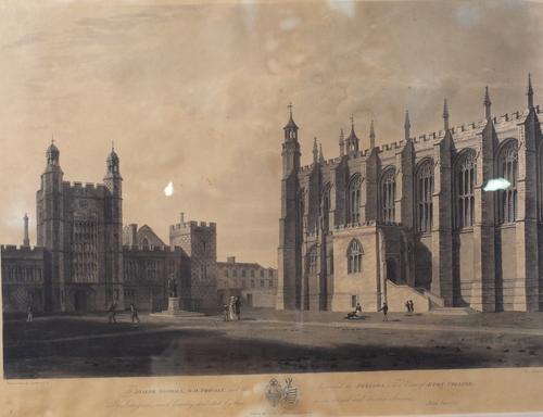 John Buckler (British, 1770-1851), To Joseph Goodall, D.D. Provost, and the Reverend the Fellows, This View of Eton College, is by Permission, most...