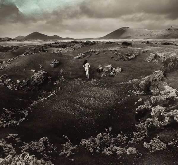 Jeanloup Sieff (French, 1933-2000) La naissance d'Eve, Lanzarote, 1996, signed and dated, stamped, titled and dated verso, silver print, sheet size:...