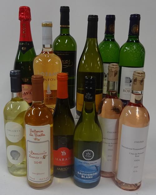 White and Rosé from France, Spain and Italy: Millebuis Vigne du Soleil Montagny 1er Cru 2017; Extra Special Bordeaux Sauvignon Blanc 2018 (2...