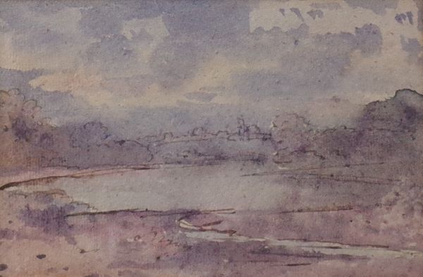 David Charles Read (British, 1790-1851), The Lake, watercolour, 12.5 x 19.5cm