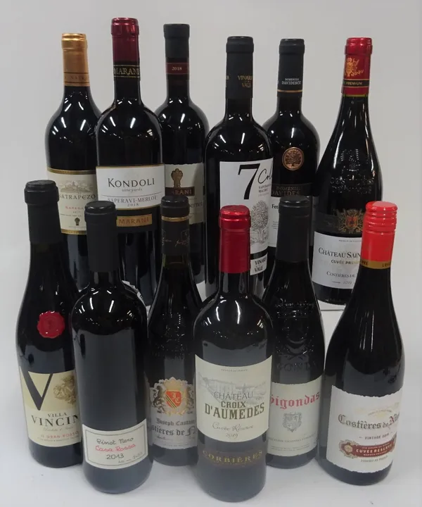 Red Wines of France, Georgia, Italy and Moldova: Joseph Castan Costieres de Nimes Rhone 2019; Costieres de Nimes Cuvée Réserve 2019; Chateau Saint...
