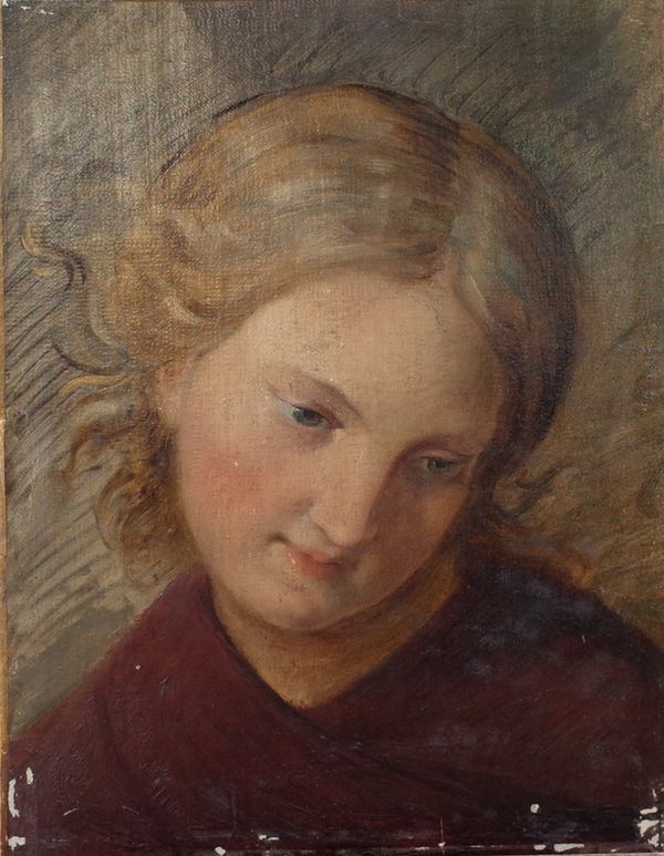 Attributed to Hans (Johann von Straschiripka) Canon (Austrian, 1829-1885), Portrait of a girl, inscribed 'Canon' (verso), oil on canvas, 34 x 26cm,...