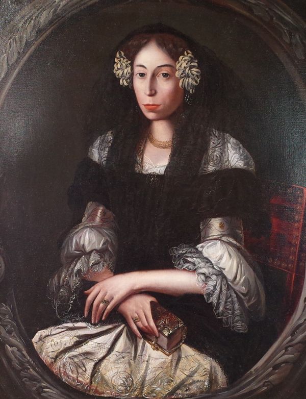 European School, 18th Century, Portrait of a lady, oil on canvas, 90 x 70cm