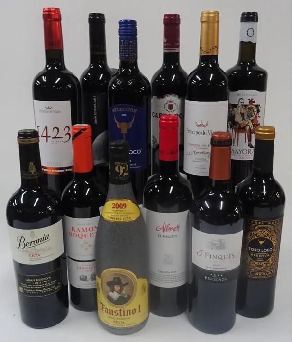Spanish Red Wine: Faustino I Gran Reserva 20019; Beronia Gran Reserva 2011; Principe de Viana Reserva 2015; Principe de Viana 1423 Reserva 2015;...