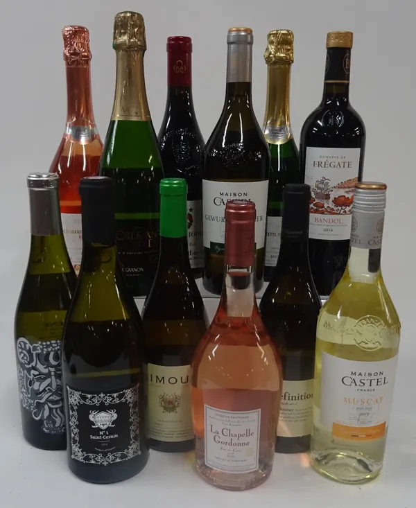French Sparkling, White, Rosé and Red Wine: Cremant de Limoux Brut Rosé; Cremant de Die Brut; Blanquette de Limoux Brut; Paul Mas Silene Chardonnay...