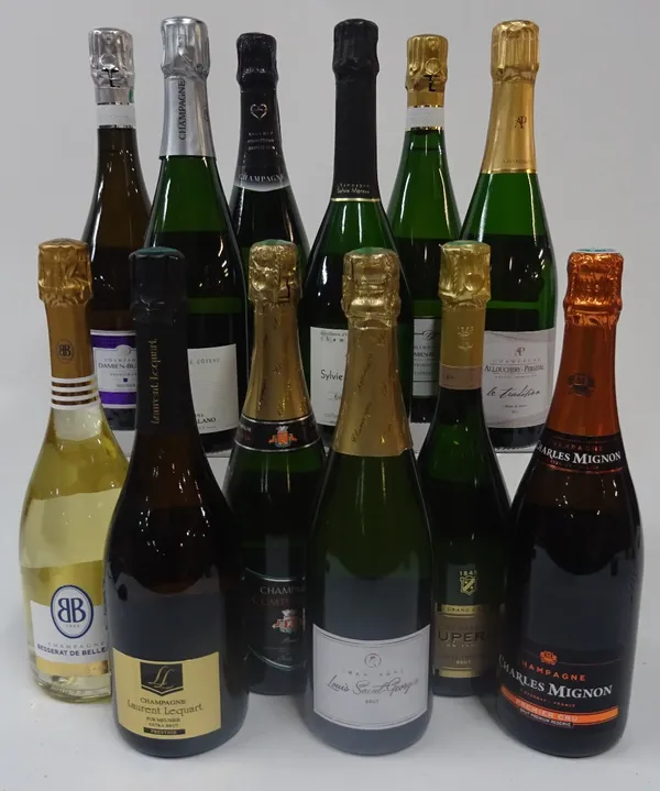 Champagne: Besserat de Bellefon Brut; Laurent Lequart Prestige Extra Brut; Comte de Vic Brut; Louis Saint-Georges Brut; Cuperly Cuvée Prestige Brut...