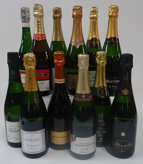 Champagne: Lanson Organic Brut; Allouchery-Perceval Brut Premier Cru; Charles Mignon Brut Grand Cru; Froment-Griffon Premier Cru Brut; William...