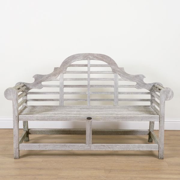 HARD WOODSTOCK LTD, LUTYENS; A HARDWOOD GARDEN BENCH