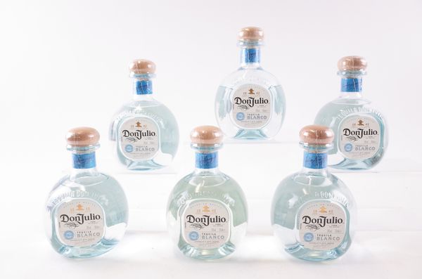 SIX BOTTLES DON JULIO TEQUILA BLANCO 100% AGAVE