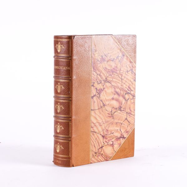 JOHNSON, Samuel (1709-84) - Johnsoniana, London, John Murray, 1836, 8vo, engraved plates, FINELY BOUND in half tan morocco by Zaehnsdorf. With a one-page autograph letter from John Murray IV loosely-inserted. FIRST EDITION.