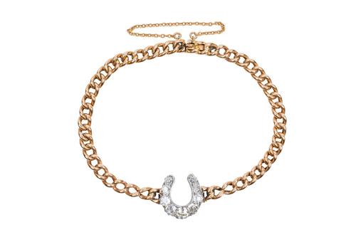 A DIAMOND SET HORSESHOE BRACELET (2)