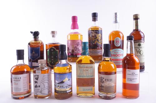 TWELVE BOTTLES WHISKY