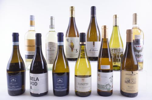 TEN BOTTLES VARIOUS WHITE WINE AND TWO PROSECCO