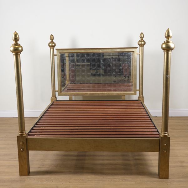 JULIAN CHICHESTER; A GOLD PAINTED DOUBLE BED