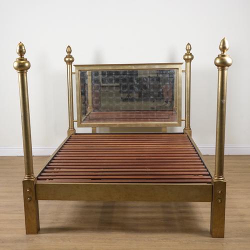 JULIAN CHICHESTER; A GOLD PAINTED DOUBLE BED