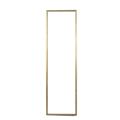 AN EARLY 20TH CENTURY GOLD PAINTED RECTANGULAR WALL MIRROR