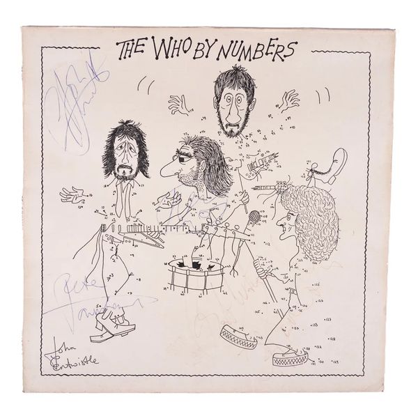 ENTERTAINMENT MEMORABILIA: ‘THE WHO BY NUMBERS’ SIGNED ALBUM SLEEVE (2)