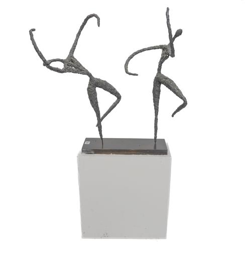 ZEHAVA ODES STERN (ISRAELI, 1916-2004): A BRUTALIST FIGURAL MAQUETTE OF TWO DANCERS (2)