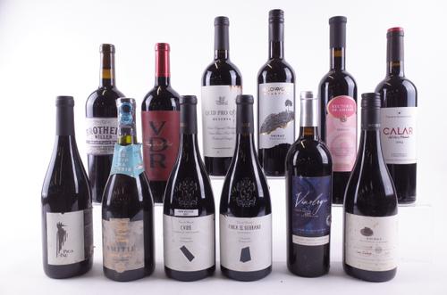 TWELVE BOTTLES VARIOUS RED WINE