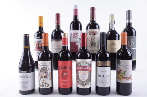 TWELVE BOTTLES PORTUGUESE RED WINE