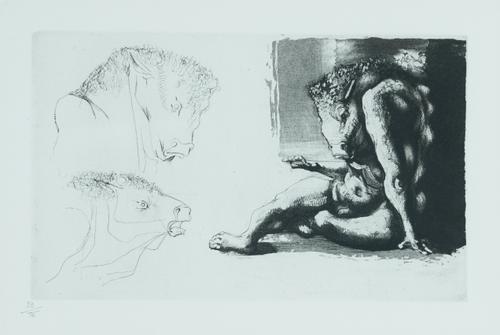 ***LEANING AGAINST PIC DEPT HEATER*** MICHAEL AYRTON (BRITISH, 1921-1975)