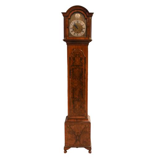 A MAHOGANY CASED GRANDMOTHER CLOCK
