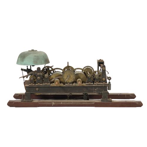 A VICTORIAN STRIKING TURRET CLOCK WITH ITS DIAL