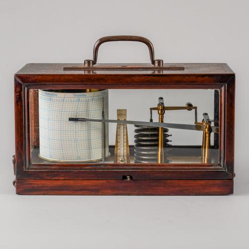 A FRENCH MAHOGANY BAROGRAPH