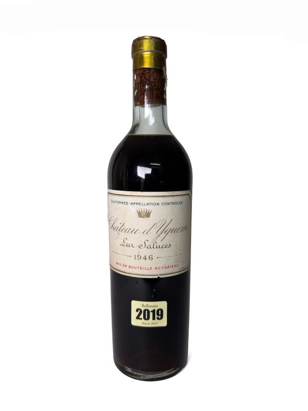 ONE BOTTLE OF CHÂTEAU D'YQUEM LUC SALUCES 1946