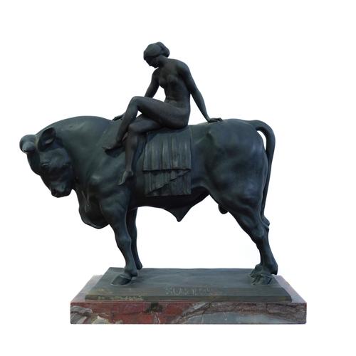 ANTON GRATH (VIENNA, 1881-1956): AN ART DECO BRONZE MODEL OF ‘EUROPA THE BULL”