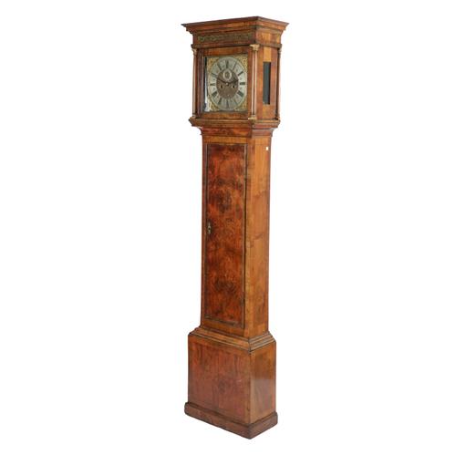 A WALNUT LONGCASE CLOCK