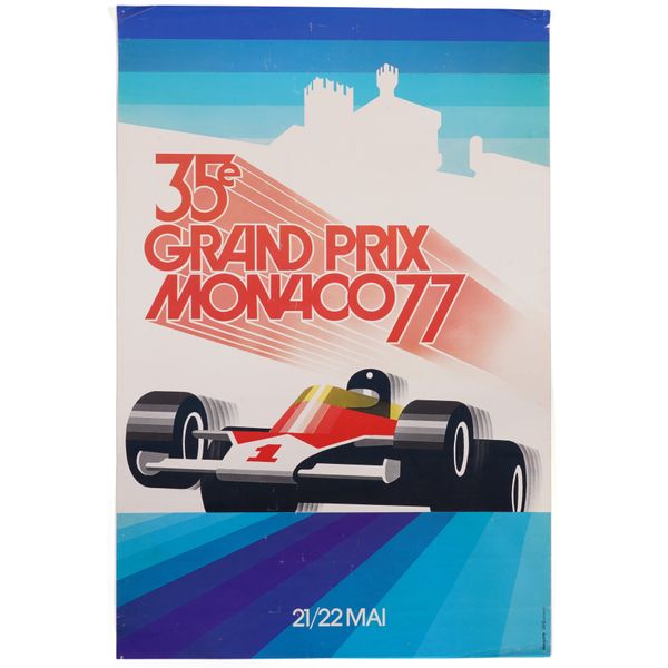 A 35e GRAND PRX MONACO 77 POSTER