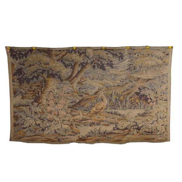 AN 18TH CENTURY STYLE VERDURE TAPESTRY