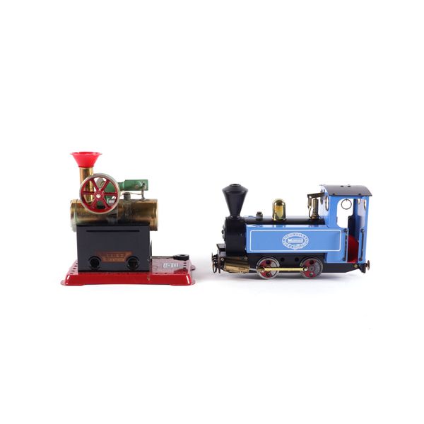 TOYS, A MAMOD SL2 BLUE STEAM ENGINE, BOXED (2)