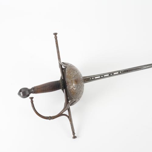 A SPANISH CUP HILT RAPIER
