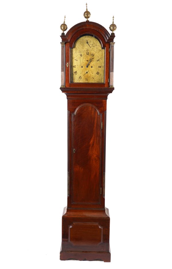 A GEORGE III MAHOGANY LONGCASE CLOCK