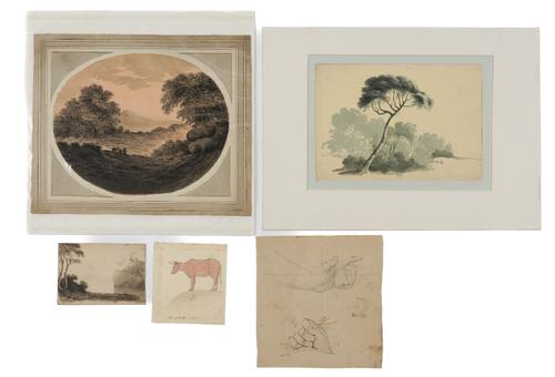 FOLIO OF 19TH CENTURY DRAWINGS