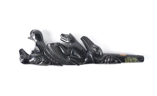 A NORTHWEST COAST, BRITISH COLUMBIA, HAIDA ARGILLITE PIPE