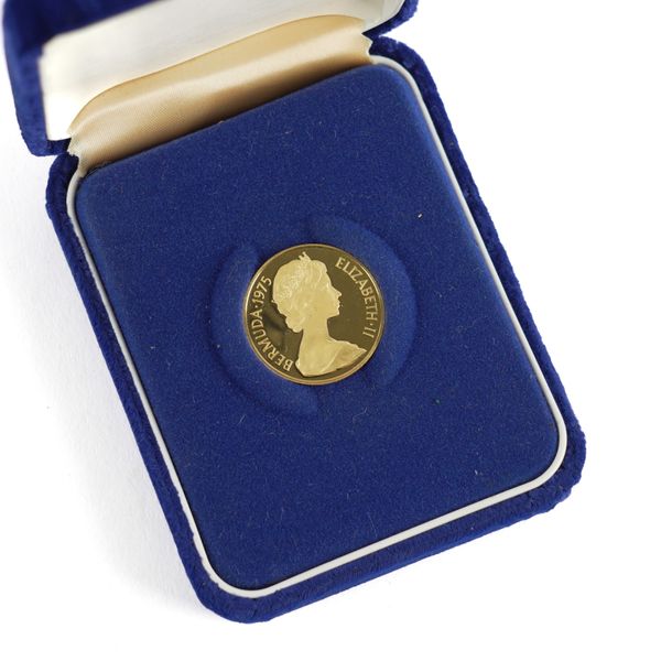 A BERMUDA GOLD PROOF ONE HUNDRED DOLLARS