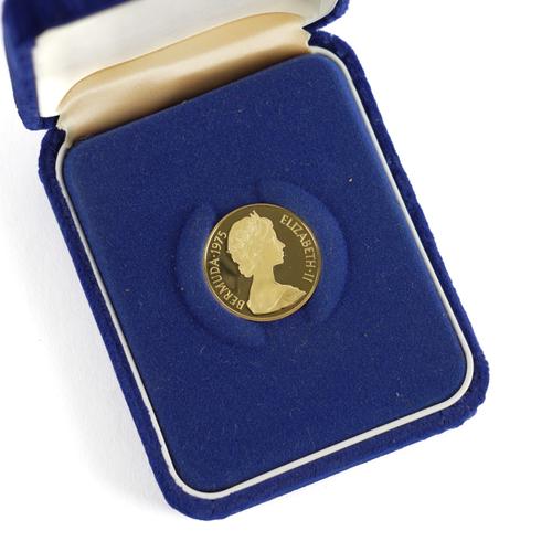 A BERMUDA GOLD PROOF ONE HUNDRED DOLLARS