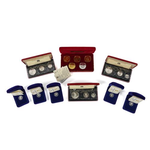 A GROUP OF SILVER PROOF COINAGE