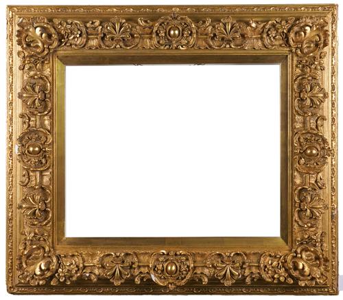 A PLASTER GILT FRAME