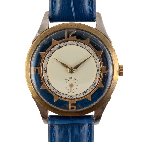 A VINTAGE 'INCABLOC' WRISTWATCH