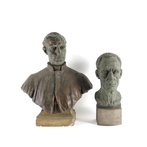 WALTER MARSDEN (BRITISH, 1883-1969): TWO PLASTER PORTRAIT BUSTS (2)
