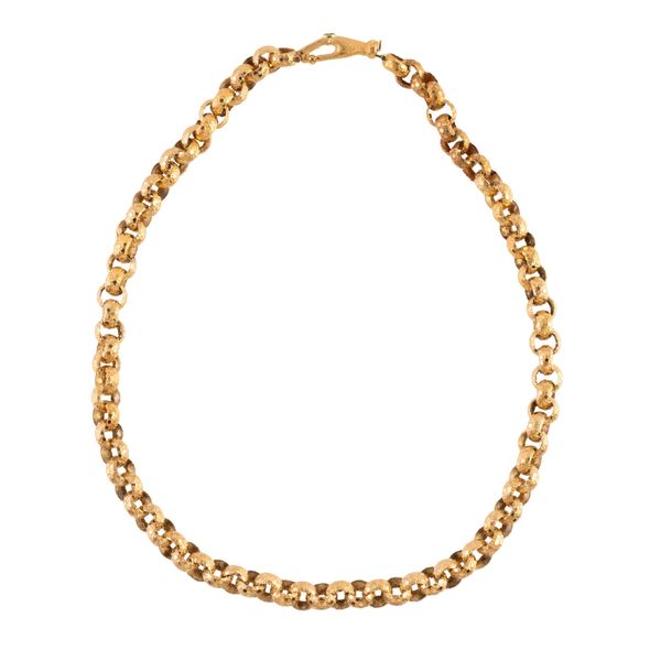 A EARLY 19TH CENTURY HAND CLASP NECKLACE