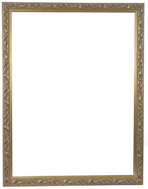 A 20TH CENTURY GILT FRAMED RECTANGULAR WALL MIRROR (2)
